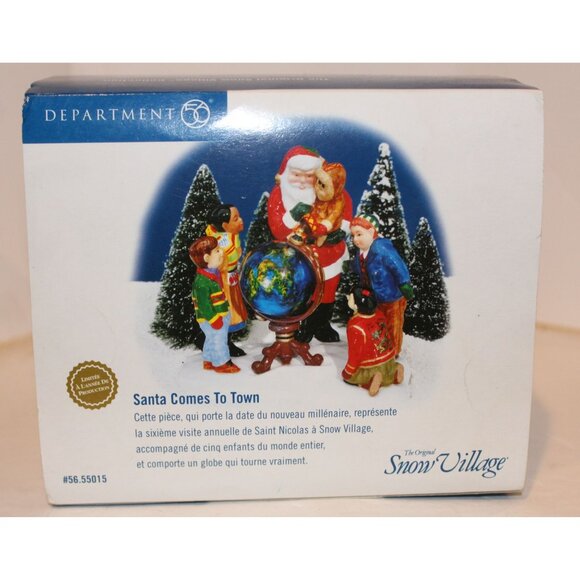 Dept 56 Snow Village - Santa Comes to Town 2000 - Picture 1 of 5